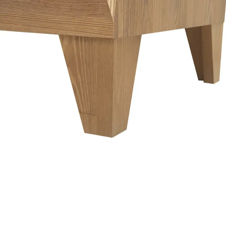 Cassettiera 72x116h cm 4 cassetti rovere scuro Lucca