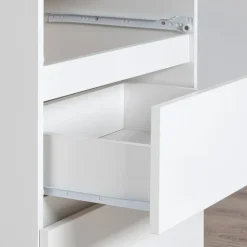 Cassettiera 140x120h cm moderna 10 cassetti bianco Living