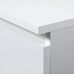 Cassettiera 160x77h cm moderna 6 cassetti bianco Living