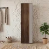 Colonna armadio 55x191h cm multiuso 1 anta tortora noce Raymonda
