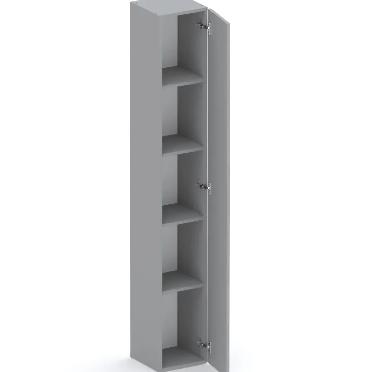 Colonna a terra 28x186h cm 1 anta reversibile multiuso grigio scuro Sunset