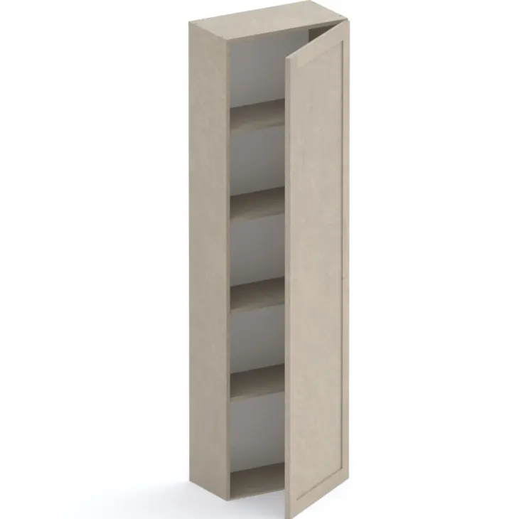 Colonna a terra 55x186h cm 1 anta reversibile con telaio tortora Sunset