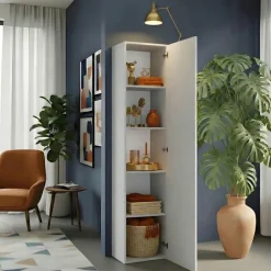 Colonna a terra 55x186h cm multiuso 1 anta reversibile grigio chiaro Sunset