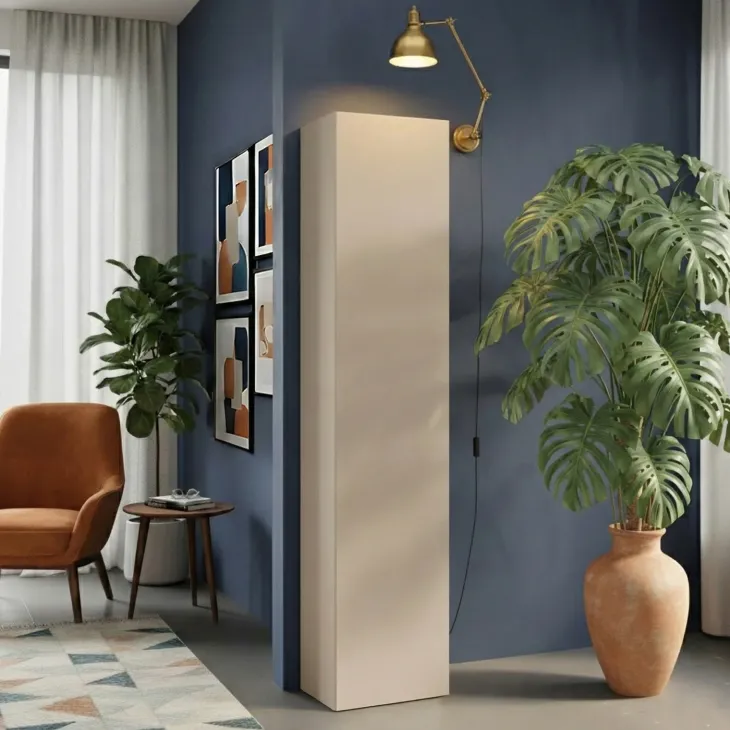 Colonna a terra 55x186h cm multiuso 1 anta reversibile beige Sunset