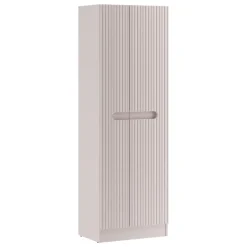 Colonna bagno lavanderia 60x180h cm multiuso cannettato beige Cleany