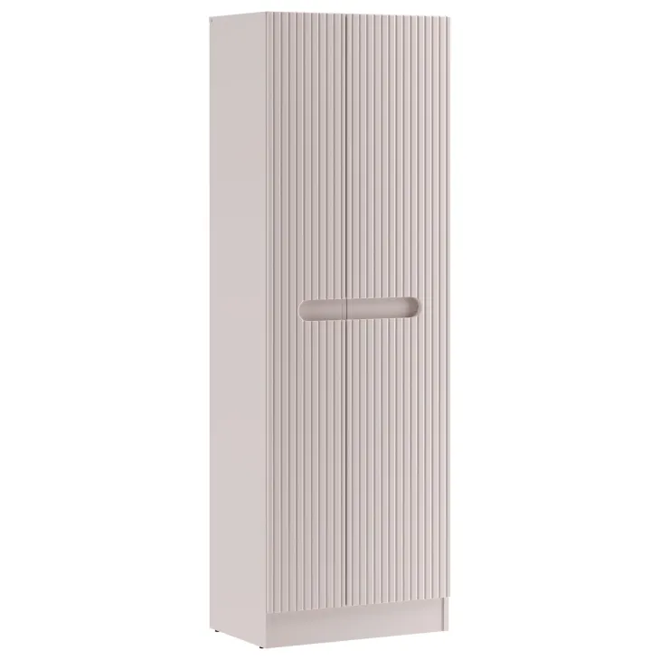 Colonna bagno lavanderia 60x180h cm multiuso cannettato beige Cleany