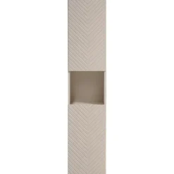 Colonna bagno sospesa 30x140h cm 1 anta beige cashmere Neutry