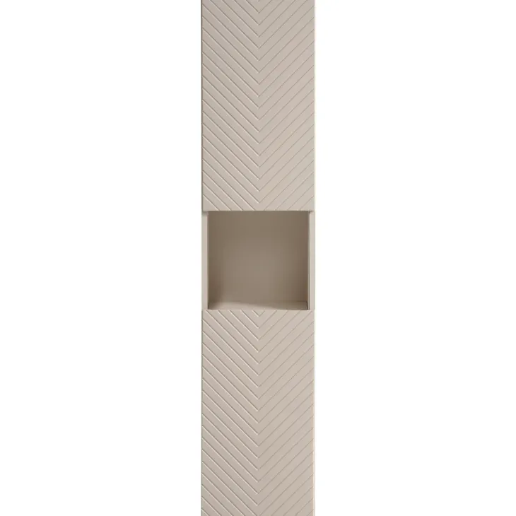 Colonna bagno sospesa 30x140h cm 1 anta beige cashmere Neutry