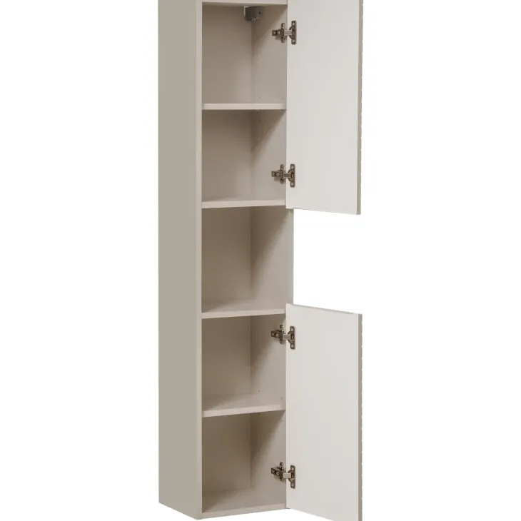 Colonna bagno sospesa 30x140h cm 1 anta beige cashmere Neutry