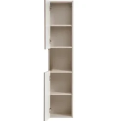 Colonna bagno sospesa 30x140h cm 1 anta beige cashmere Neutry