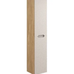 Colonna bagno sospesa 35x170h cm 2 ante beige rovere Swim