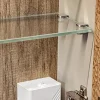 Colonna bagno sospesa 35x160h cm 1 anta 2 cassetti grigio Serif