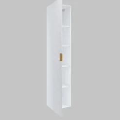 Colonna bagno sospesa 35x186h cm 1 anta bianco frontale decorato Konny