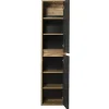 Colonna bagno sospesa 40x170h cm 2 ante rovere antracite Stony