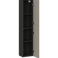 Colonna bagno sospesa 30x140h cm 1 anta noce Walnuts