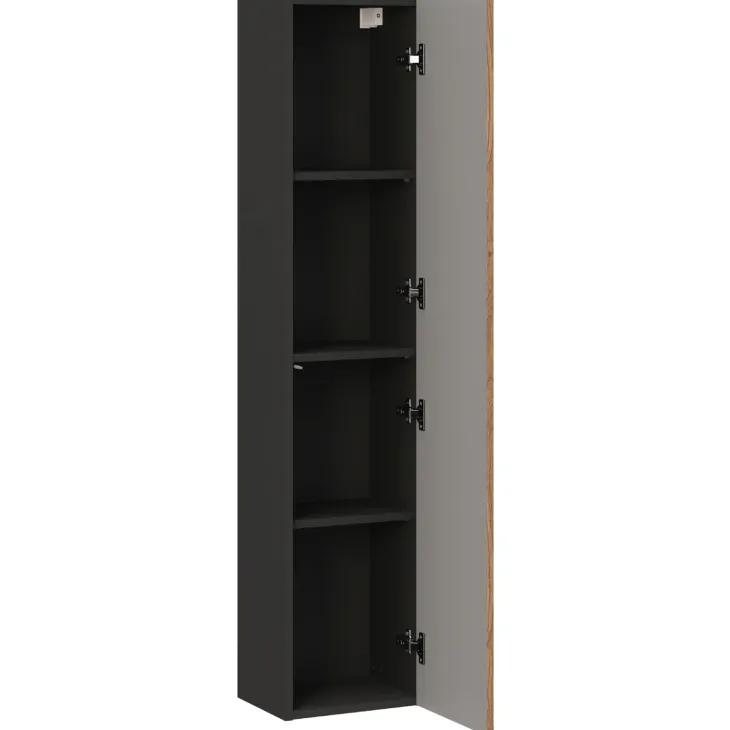 Colonna bagno sospesa 30x140h cm 1 anta noce Walnuts