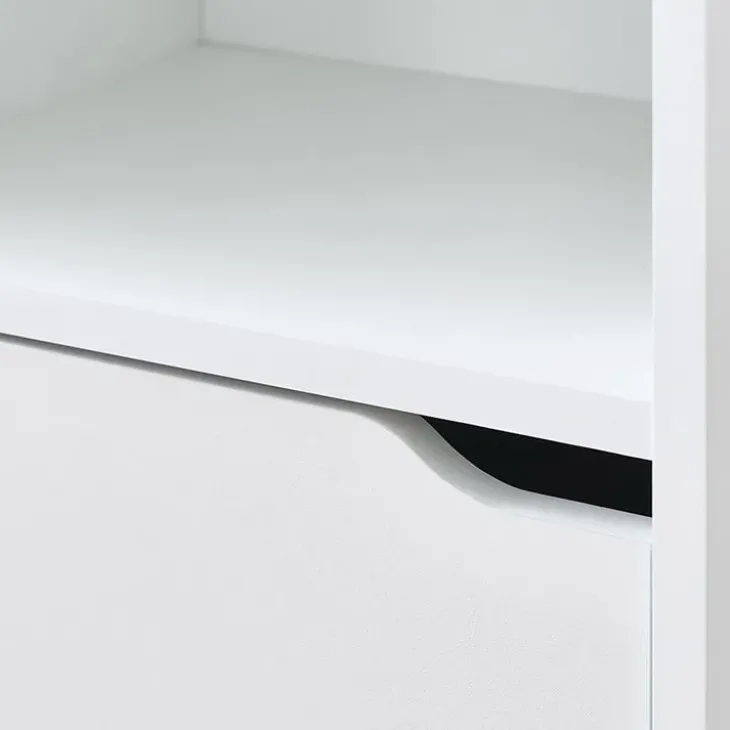 Colonna bagno sospesa 37x150h cm 2 ante 2 vani bianco Jasmund - Crown
