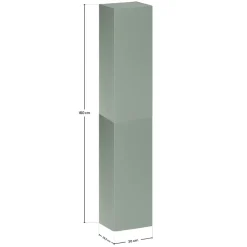 Colonna bagno sospesa 30x160h cm 2 ante verde salvia Speranza