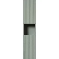 Colonna bagno sospesa 30x140h cm cannettato 2 ante verde salvia Greeny