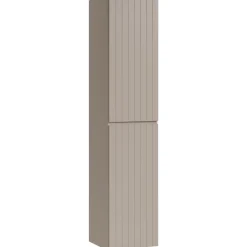 Colonna bagno sospesa 35x160h cm cannettato 2 ante beige Autentic