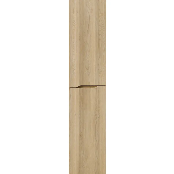 Colonna bagno sospesa 35x170h cm cannettato 2 ante rovere Pretty