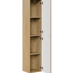 Colonna bagno sospesa 35x170h cm cannettato 2 ante rovere Pretty