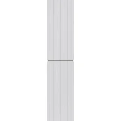 Colonna bagno sospesa 35x160h cm cannettato 2 ante bianco Autentic