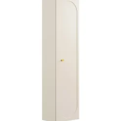Colonna bagno sospesa 35x140h cm fresato 1 anta beige Sand