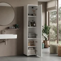 Colonna bagno 30x140h cm 2 ante bianco Woters
