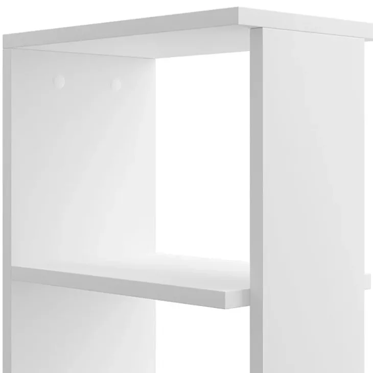 Colonna bagno 33x136h cm con 2 cassetti moderno bianco Zaida