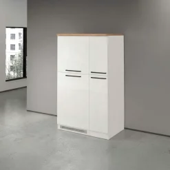 Colonna frigo dispensa cucina 90x165h cm moderna bianco rovere Gourmet