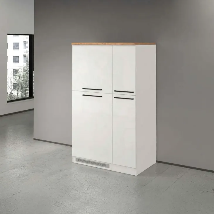 Colonna frigo dispensa cucina 90x165h cm moderna bianco rovere Gourmet