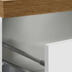 Colonna frigo dispensa cucina 90x165h cm moderna bianco rovere Gourmet