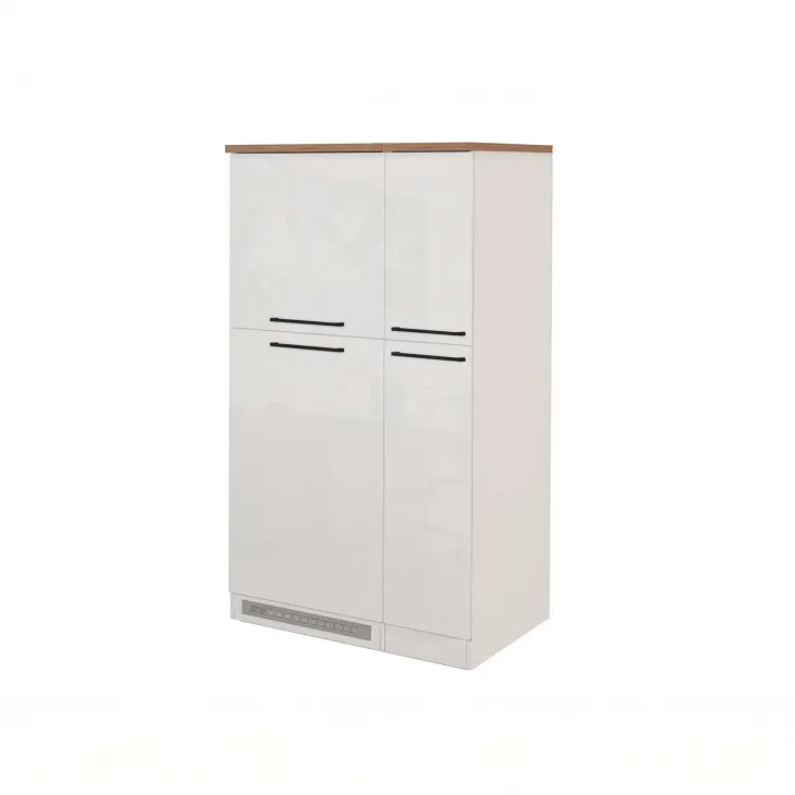 Colonna frigo dispensa cucina 90x165h cm moderna bianco rovere Gourmet
