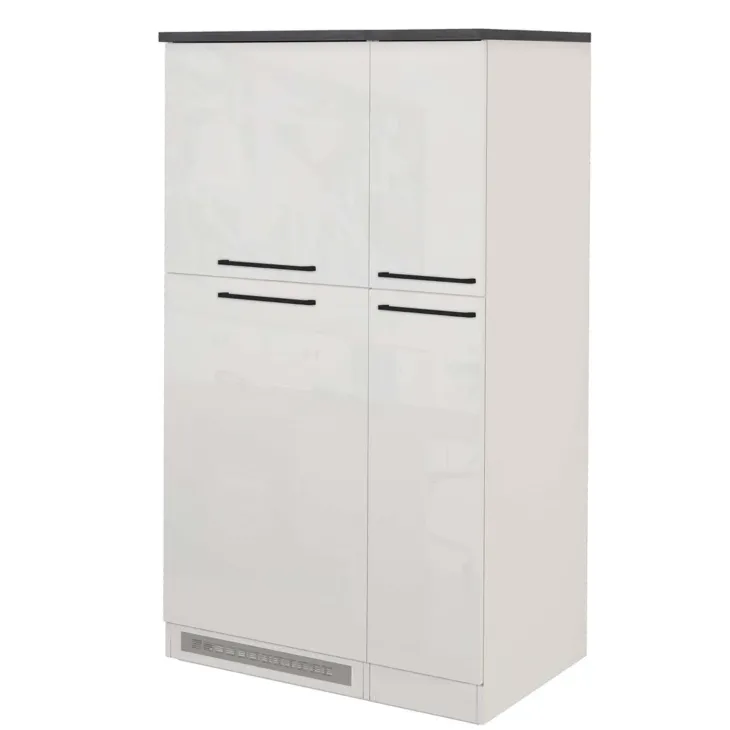Colonna frigo dispensa cucina 90x165h cm moderna bianco grigio pietra Gourmet