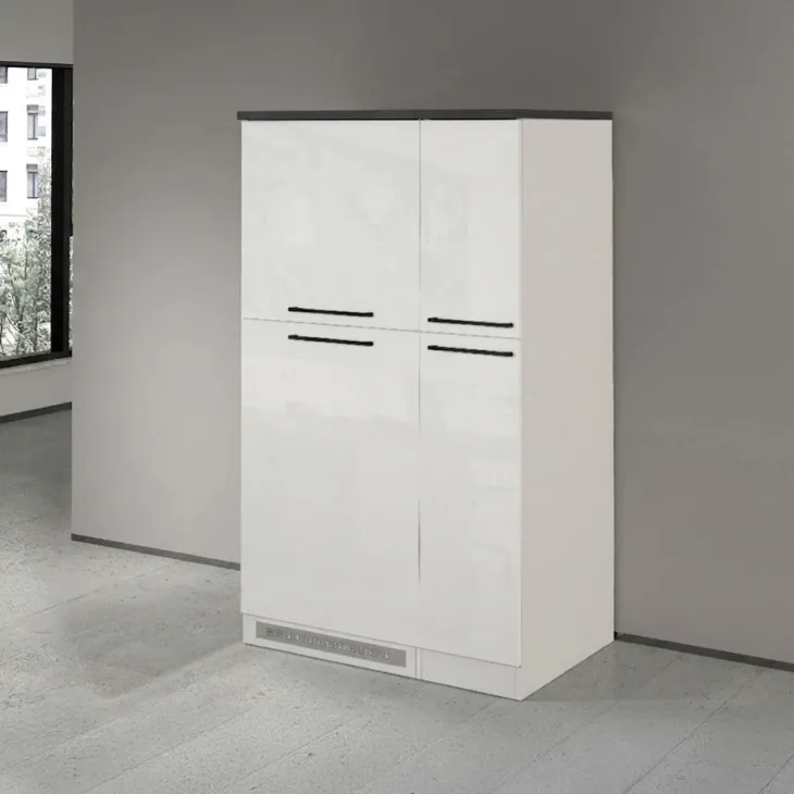 Colonna frigo dispensa cucina 90x165h cm moderna bianco grigio pietra Gourmet