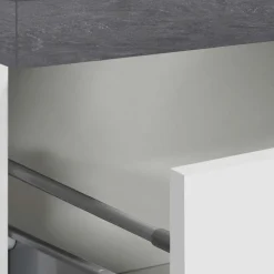 Colonna frigo dispensa cucina 90x165h cm moderna bianco grigio pietra Gourmet