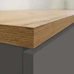 Colonna frigo dispensa cucina 90x165h cm moderna antracite rovere Gourmet