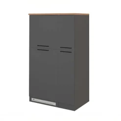 Colonna frigo dispensa cucina 90x165h cm moderna antracite rovere Gourmet