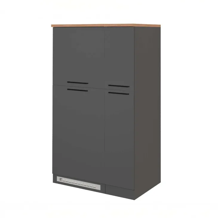 Colonna frigo dispensa cucina 90x165h cm moderna antracite rovere Gourmet