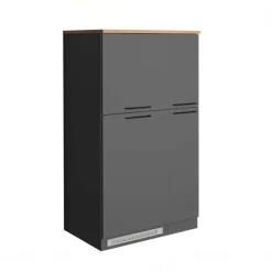 Colonna frigo dispensa cucina 90x165h cm moderna antracite rovere Gourmet