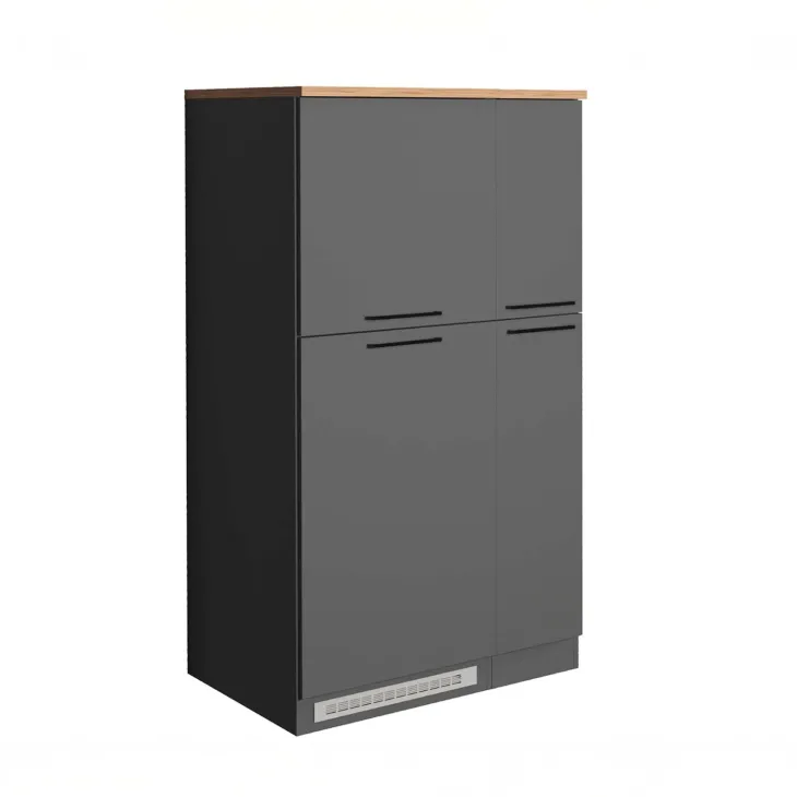 Colonna frigo dispensa cucina 90x165h cm moderna antracite rovere Gourmet