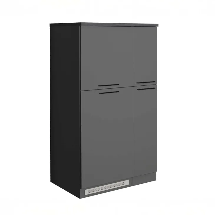 Colonna frigo dispensa cucina 90x165h cm moderna antracite grigio pietra Gourmet