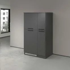 Colonna frigo dispensa cucina 90x165h cm moderna antracite grigio pietra Gourmet