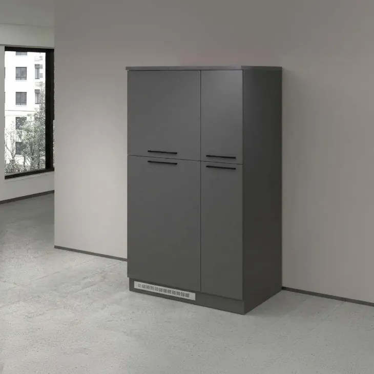 Colonna frigo dispensa cucina 90x165h cm moderna antracite grigio pietra Gourmet
