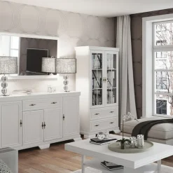 Colonna 58x193h cm shabby 2 ante bianco frassinato Kelly