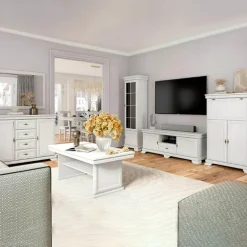 Colonna 58x193h cm shabby 2 ante bianco frassinato Kelly