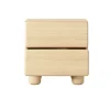 Comodino 50x52h cm 2 cassetti camera da letto rovere chiaro Mellow