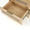 Comodino 50x52h cm 2 cassetti moderno rovere Sombra