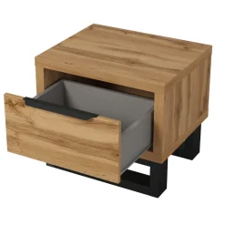 Comodino 55x49h cm 1 cassetto rovere Petra